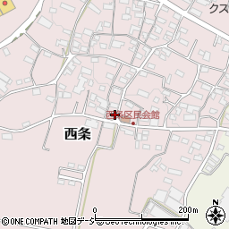 長野県中野市西条687周辺の地図