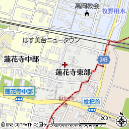 富山県高岡市蓮花寺周辺の地図