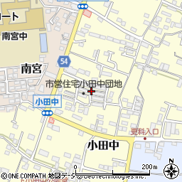市営小田中団地周辺の地図