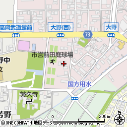 富山県高岡市大野130周辺の地図