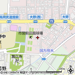 富山県高岡市大野128周辺の地図