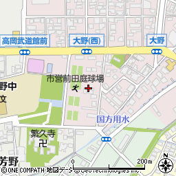 大野前田接骨院周辺の地図