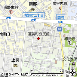 蓮美町公民館周辺の地図