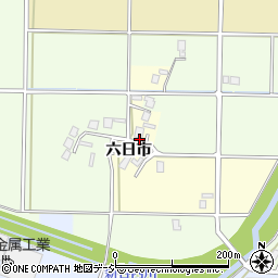 富山県高岡市六日市周辺の地図