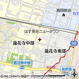 富山県高岡市蓮花寺中部438周辺の地図
