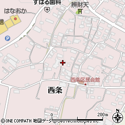 長野県中野市西条695周辺の地図