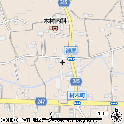 瀬尾公民館周辺の地図