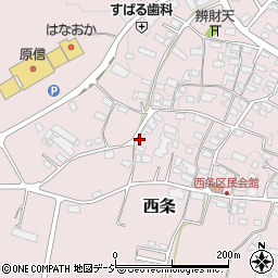 長野県中野市西条698周辺の地図