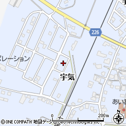 石川県かほく市宇気ツ42周辺の地図