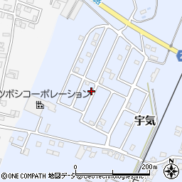 石川県かほく市宇気ツ周辺の地図