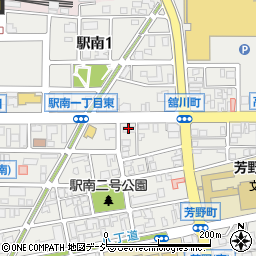 ソフトバンク　高岡駅南周辺の地図