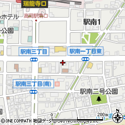 富山県高岡市駅南周辺の地図