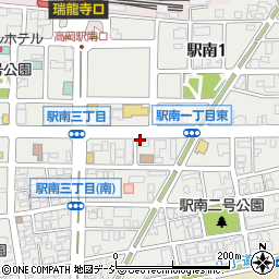 富山県高岡市駅南周辺の地図