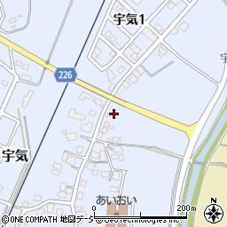 石川県かほく市宇気タ3周辺の地図