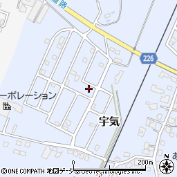 石川県かほく市宇気ツ33-24周辺の地図