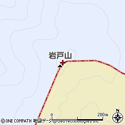 岩戸山周辺の地図