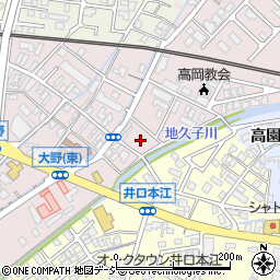 富山県高岡市二枚橋周辺の地図