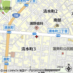 北陸銀行高岡清水町支店周辺の地図