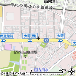 富山県高岡市大野284周辺の地図