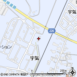 石川県かほく市宇気タ13周辺の地図