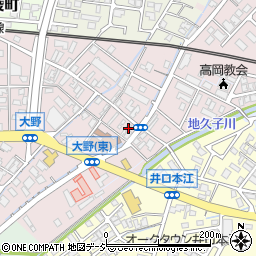 富山県高岡市大野174周辺の地図