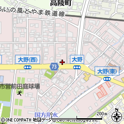 富山県高岡市大野262周辺の地図