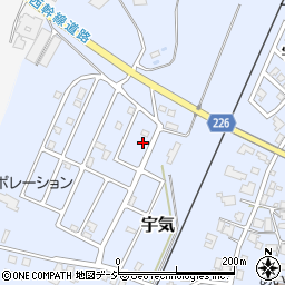 石川県かほく市宇気ツ33-11周辺の地図