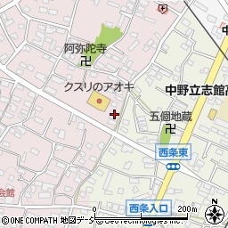 長野県中野市西条862周辺の地図