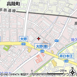 富山県高岡市大野169周辺の地図