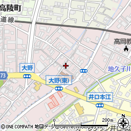 富山県高岡市大野181周辺の地図