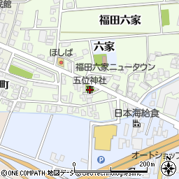 五位神社周辺の地図