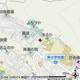 湯田中共益会館周辺の地図