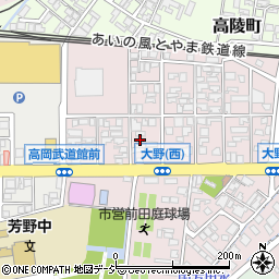 富山県高岡市大野288周辺の地図