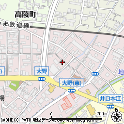 富山県高岡市大野233周辺の地図