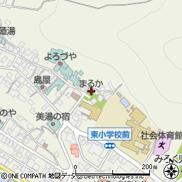 湯田中温泉　まるか旅館周辺の地図
