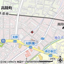 富山県高岡市大野183周辺の地図