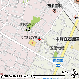 長野県中野市西条875周辺の地図