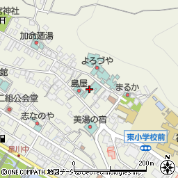 一茶ゆかりの宿　湯田中湯本周辺の地図