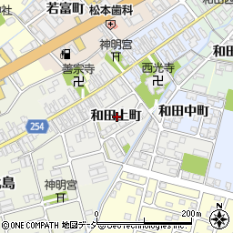 富山県高岡市和田上町周辺の地図