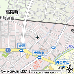 富山県高岡市大野188周辺の地図