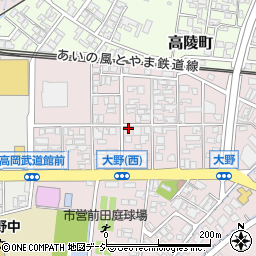 富山県高岡市大野280-3周辺の地図