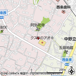 長野県中野市西条870周辺の地図
