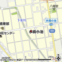 富山県富山市水橋小池周辺の地図