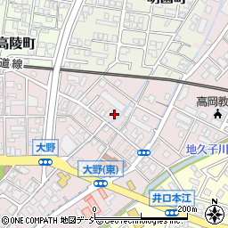 富山県高岡市大野197周辺の地図