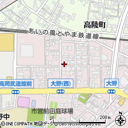 富山県高岡市大野279-5周辺の地図