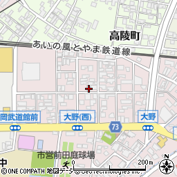 富山県高岡市大野279周辺の地図