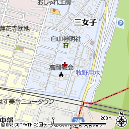 富山県高岡市三女子24周辺の地図