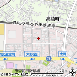 富山県高岡市大野278周辺の地図