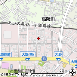 富山県高岡市大野269周辺の地図