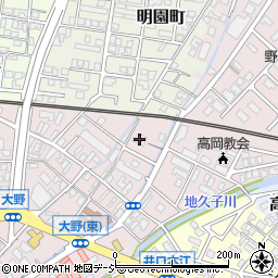 富山県高岡市大野212周辺の地図